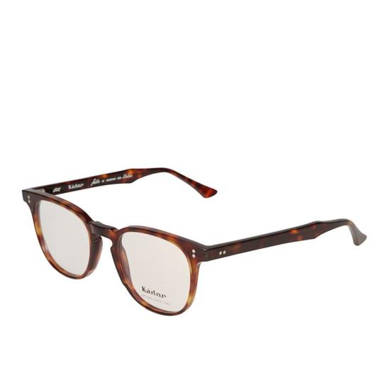  카돌 선글라스 실버 리벳 디테일이 돋보이는 단테 직사각형 호피무늬 프레임 안경 - KADOR