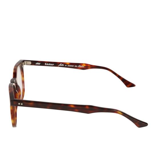  카돌 선글라스 실버 리벳 디테일이 돋보이는 단테 직사각형 호피무늬 프레임 안경 - KADOR