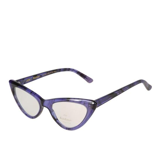  카돌 선글라스 파필리오 반투명 보라색 및 검은색 마블 캣아이 - KADOR