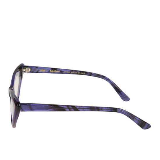  카돌 선글라스 파필리오 반투명 보라색 및 검은색 마블 캣아이 - KADOR