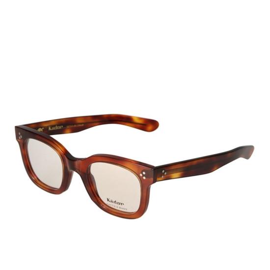  카돌 선글라스 헤리티지 호피 무늬 직사각형 안경테, 금속 리벳 장식 - KADOR