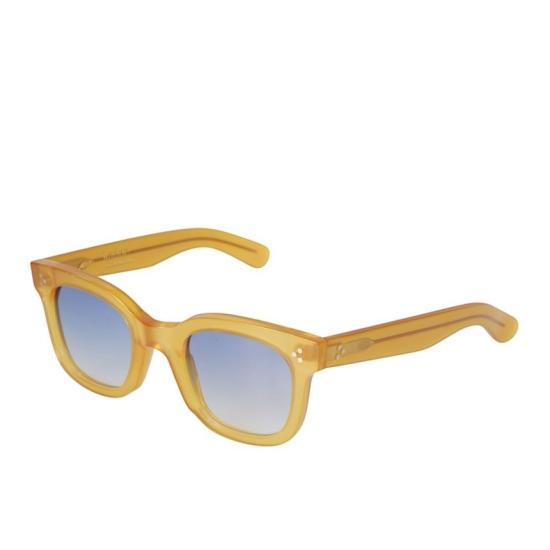  카돌 선글라스 헤리티지 반투명 앰버-옐로우 아세테이트  (그라데이션 블루 틴트) - KADOR