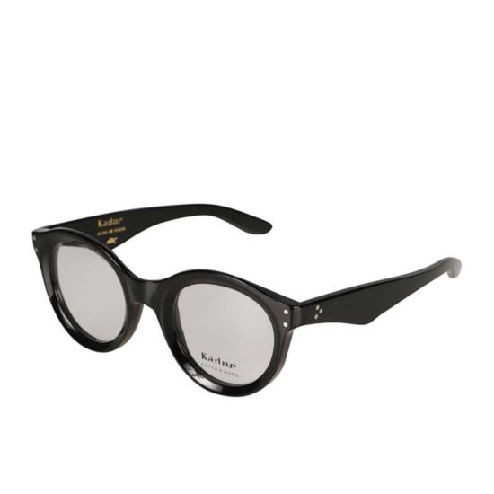  카돌 선글라스 두꺼운 유광 블랙 프레임에 둥근 렌즈가 달린 - KADOR
