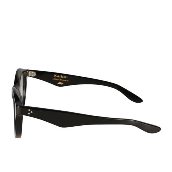  카돌 선글라스 두꺼운 유광 블랙 프레임에 둥근 렌즈가 달린 - KADOR