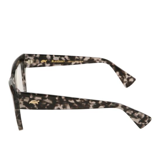  카돌 선글라스 골드 액센트가 돋보이는 참 볼드 호피무늬 직사각형 - KADOR