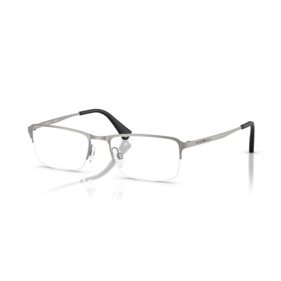26SS 엠포리오 아르마니 안경 0Ea1044td 직사각형 반테 안경 (무광 실버 티타늄) - EMPORIO ARMANI