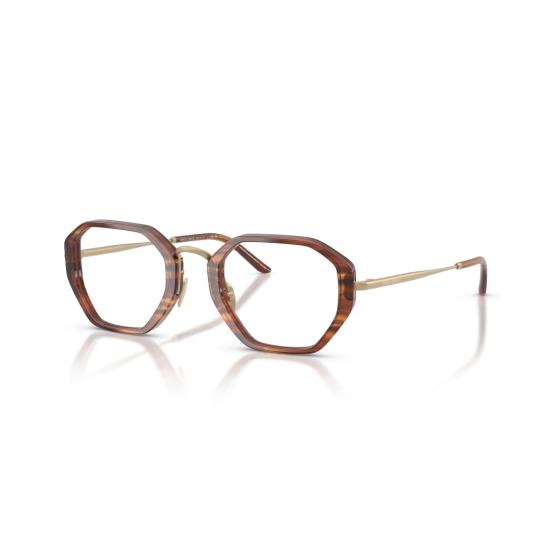  조르지오 아르마니 안경 0Ar7282 기하학적 무늬의 호피무늬 안경 (골드 포인트) - GIORGIO ARMANI