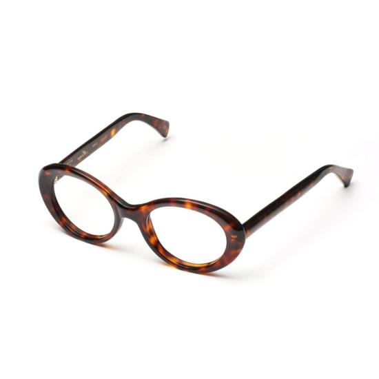  카돌 안경 빈티지 감성이 돋보이는 미나 호피무늬 타원형 프레임 - KADOR