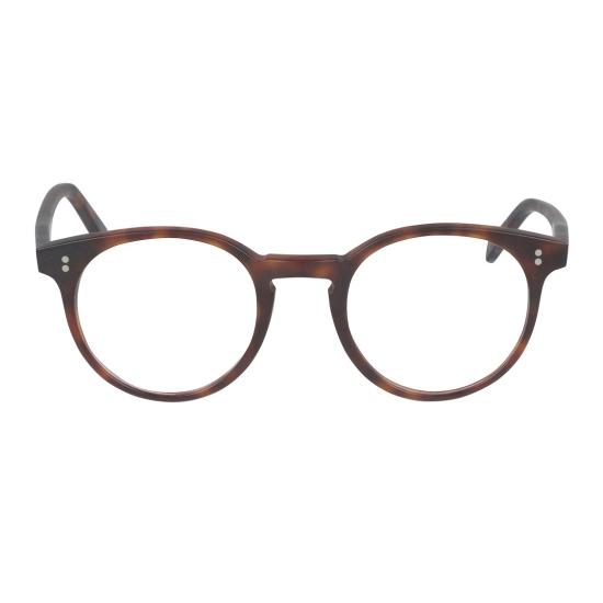  카돌 안경 Chyli/N 원형 호피무늬 프레임 안경테 (금속 리벳 장식)