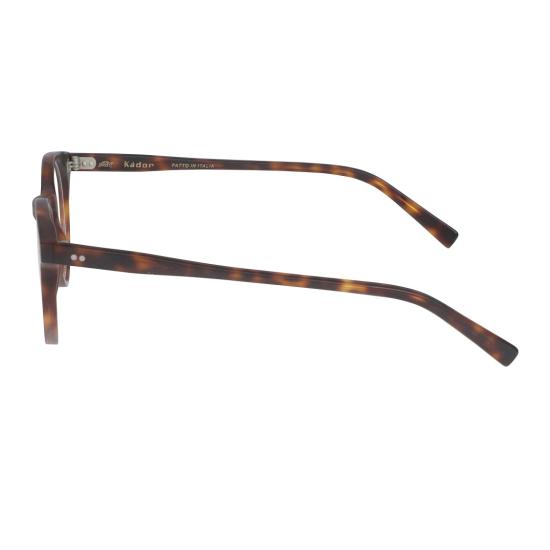  카돌 안경 Chyli/N 원형 호피무늬 프레임 안경테 (금속 리벳 장식) - KADOR