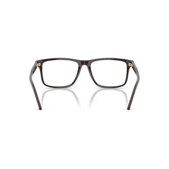 26SS 엠포리오 아르마니 안경 0Ea3257 금속 디테일이 있는 직사각형 아세테이트 프레임 - EMPORIO ARMANI