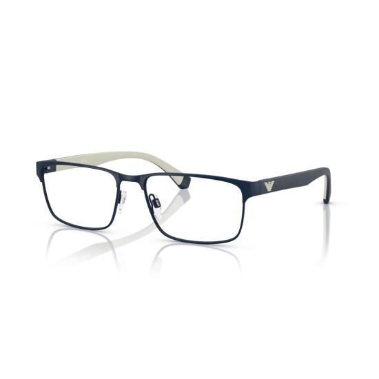 26SS 엠포리오 아르마니 안경 0Ea1105 은은한 로고가 있는 직사각형 무광 금속 안경테 - EMPORIO ARMANI