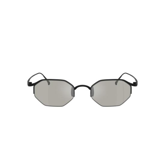  조르지오 아르마니 선글라스 0Ar6171t 기하학적 팔각형 블랙 티타늄 - GIORGIO ARMANI