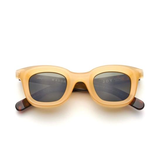  카돌 선글라스 조이 반투명 앰버 스퀘어  (호피 무늬 프레임)