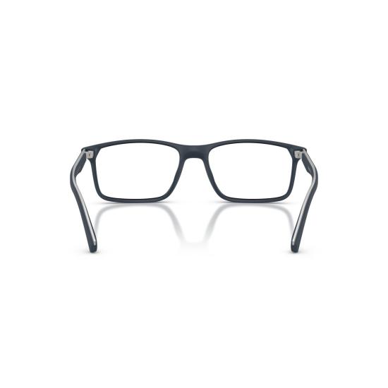 26SS 엠포리오 아르마니 안경 0Ea3266u 은은한 브랜드 로고가 새겨진 직사각형 무광 블랙 안경테 - EMPORIO ARMANI