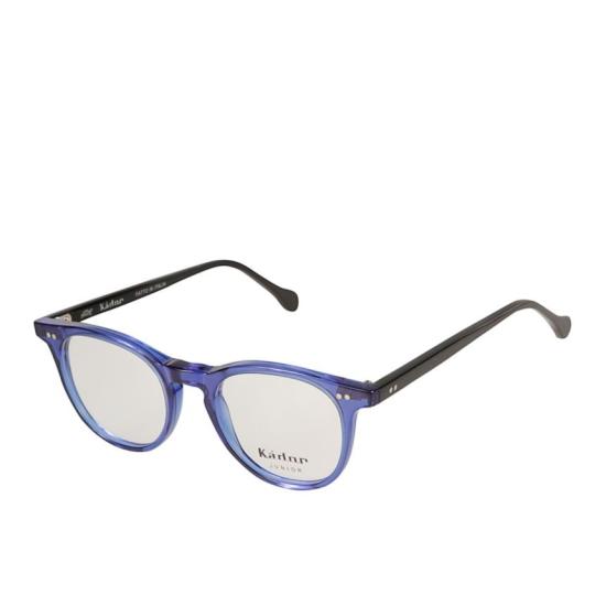  카돌 선글라스 쿠비노 반투명 블루 원형 프레임  (블랙 템플) - KADOR