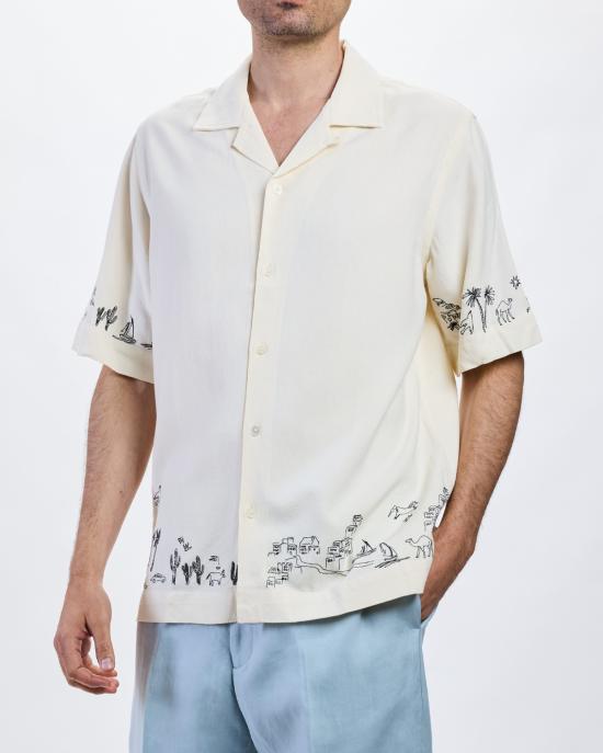 26SS 폴 스미스 반팔 셔츠 M1R 905UE V03036 04 OFF WHITE - PAUL SMITH