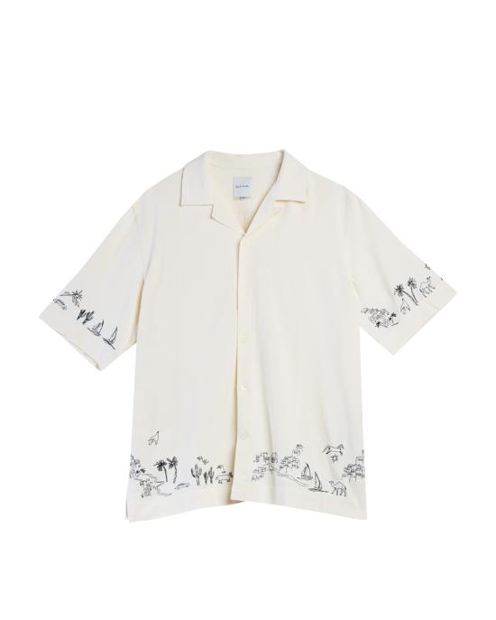 26SS 폴 스미스 반팔 셔츠 M1R 905UE V03036 04 OFF WHITE