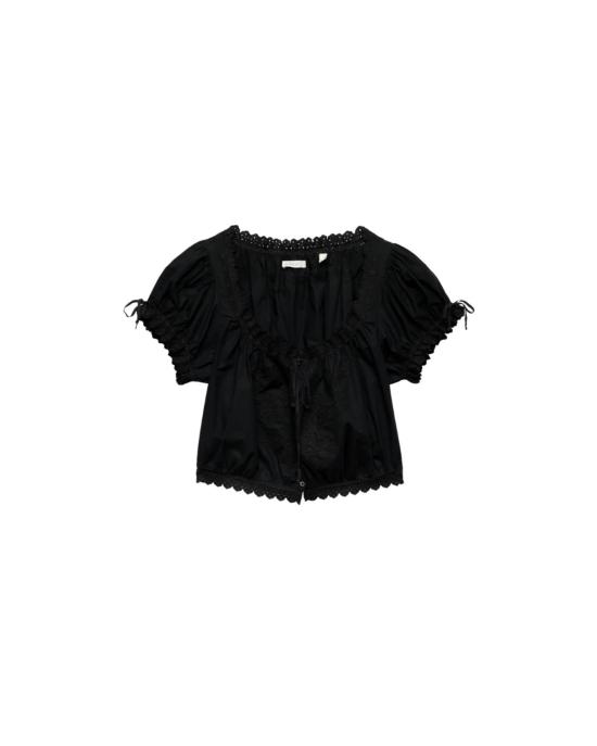  도엔 블라우스 네라 탑 블랙