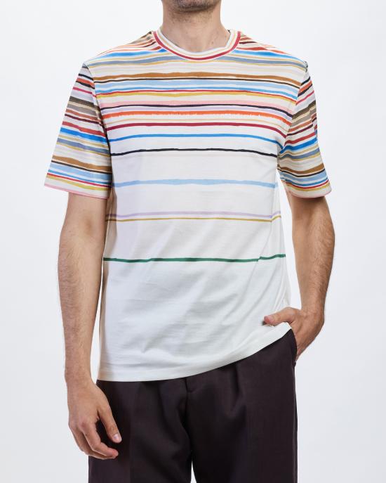 26SS 폴 스미스 반팔 티셔츠 M1R 919T VP5656 04 BIANCO MULTI - PAUL SMITH