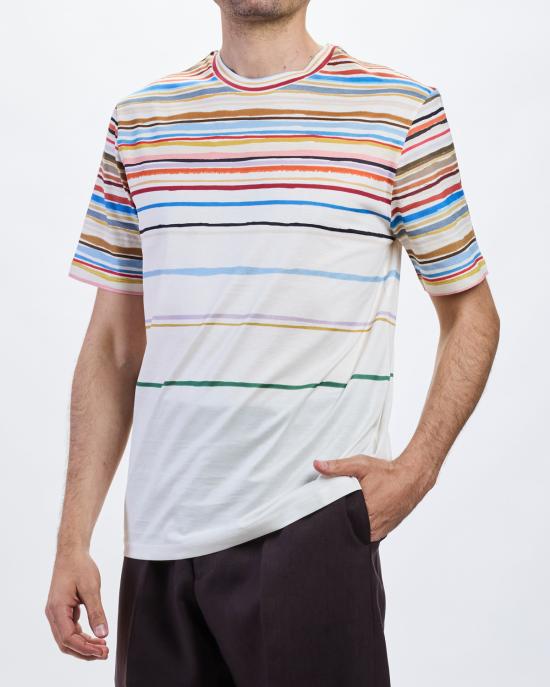 26SS 폴 스미스 반팔 티셔츠 M1R 919T VP5656 04 BIANCO MULTI - PAUL SMITH