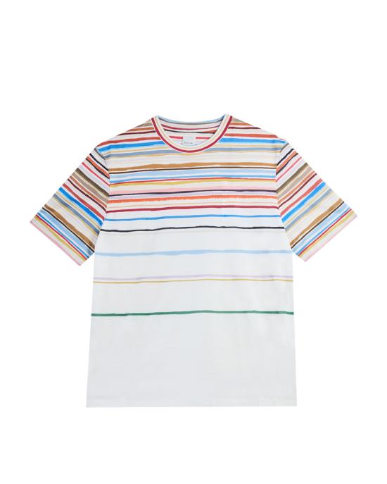 26SS 폴 스미스 반팔 티셔츠 M1R 919T VP5656 04 BIANCO MULTI