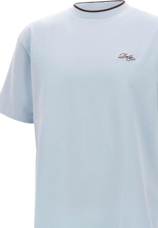 26SS 드롤드무슈 반팔 티셔츠 KTS318CO248LBE LICHTBLUE - DROLE DE MONSIEUR