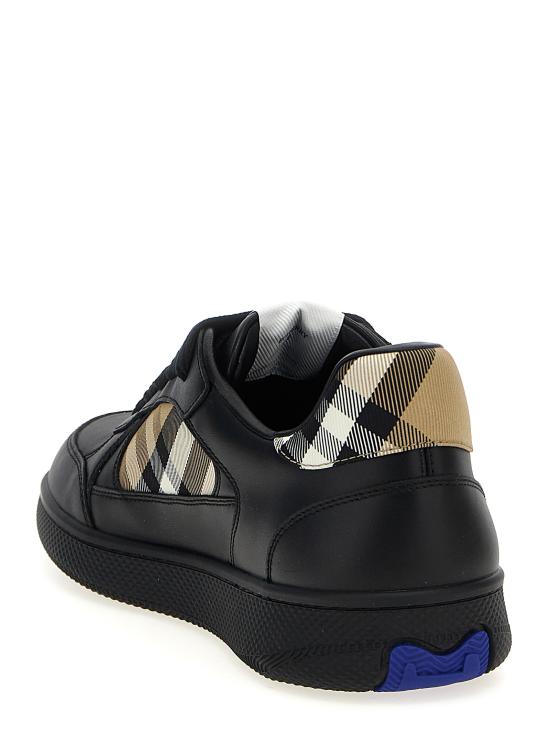 26SS 버버리 체크 테라스 스니커즈 8108650 BLACK SAND IP CHK DOM - BURBERRY