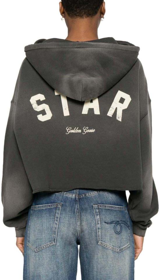 26SS 골든구스 후드 티셔츠 GWP02699P00251360666 DONKERGREY - GOLDEN GOOSE