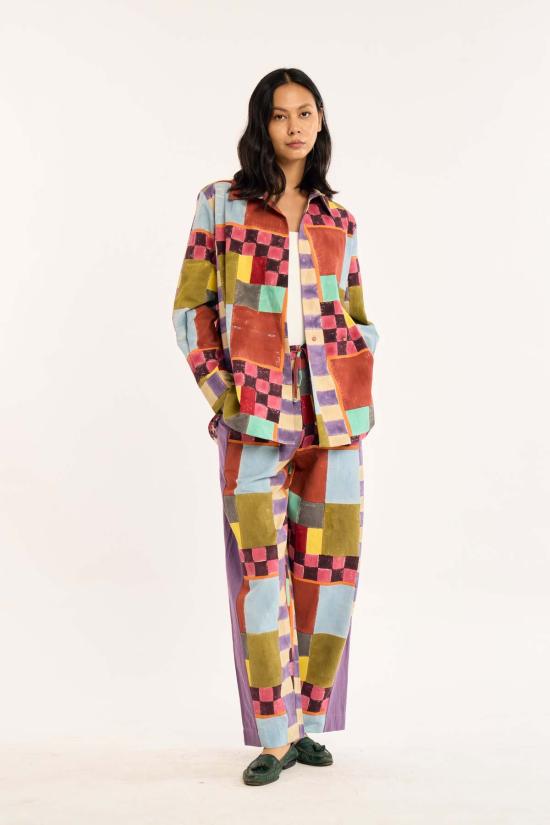  루주타 셰스 팔라초 팬츠 메사 팬츠 케니 프린트