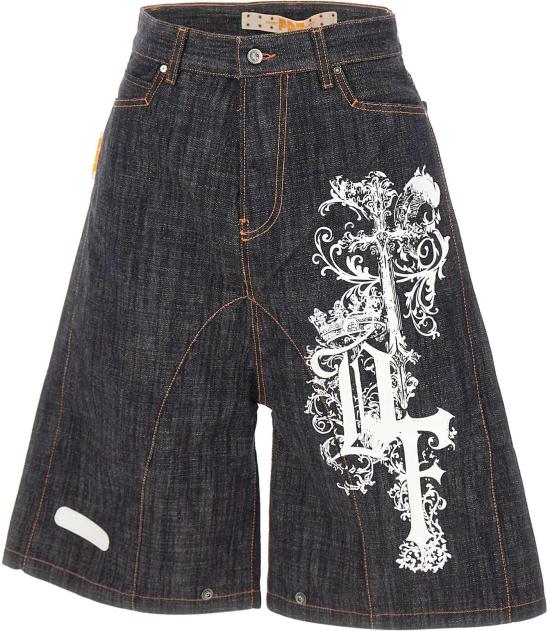 26SS PDF di Domenico Formichetti 데님 숏팬츠 DFM03012DF195WASH NAVY