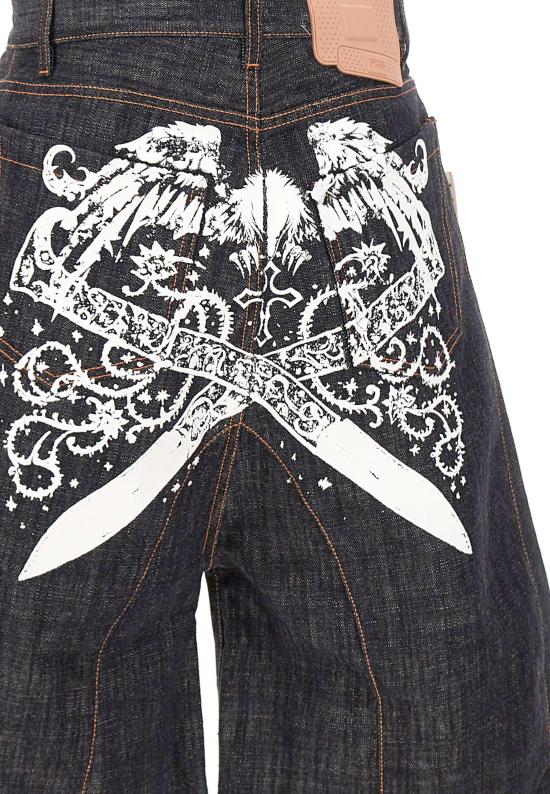 26SS PDF di Domenico Formichetti 데님 숏팬츠 DFM03012DF195WASH NAVY - PDF