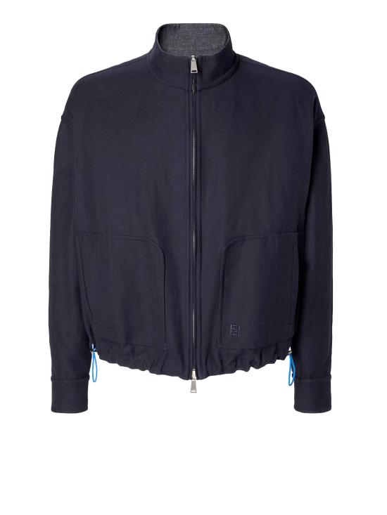 26SS 펜디 데님 패브릭 블루종 FW1433 AYUDF0QG0 DARK BLU - FENDI