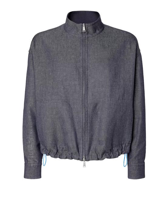 26SS 펜디 데님 패브릭 블루종 FW1433 AYUDF0QG0 DARK BLU