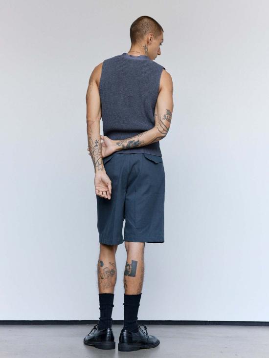  타이가 타카하시 니트 베스트 타이거 타카하시 Lot. 532 면 브이넥 조끼 - TAIGA TAKAHASHI