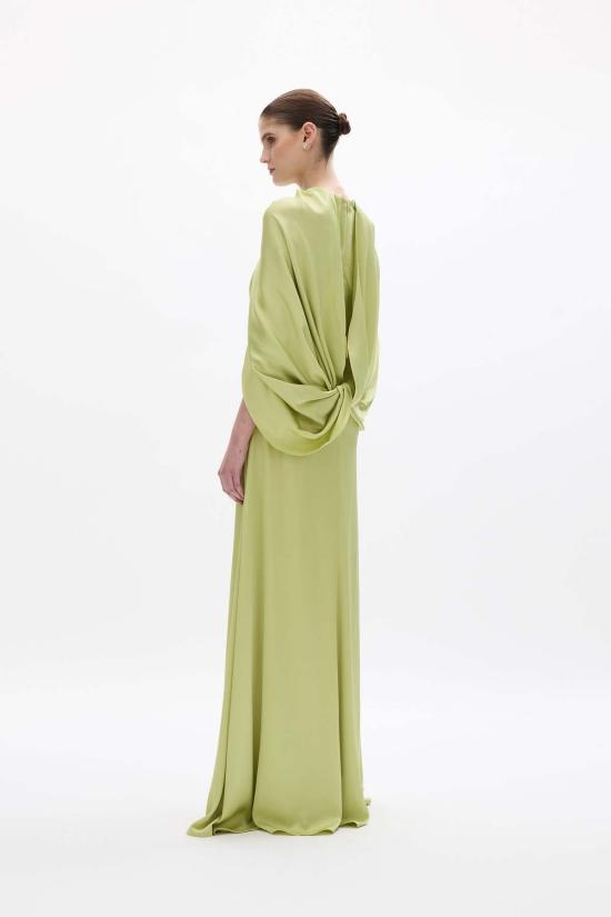  레이첼 길버트 롱 원피스 할리 가운 라임 - RACHEL GILBERT