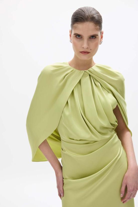  레이첼 길버트 롱 원피스 할리 가운 라임 - RACHEL GILBERT