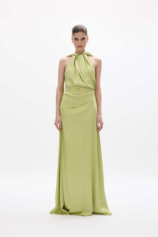  레이첼 길버트 롱 원피스 할리 가운 라임 - RACHEL GILBERT