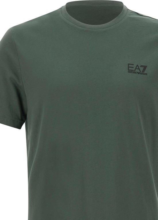 26SS 엠포리오 아르마니 반팔 티셔츠 8NPT25PJVPZU7260 DONKERGREEN - EMPORIO ARMANI