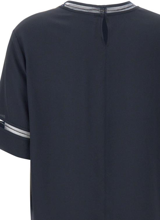 26SS 파비아나 필리피 크레이프 드 신 블라우스 탑 TPD266F289L7755146 NAVY - FABIANA FILIPPI