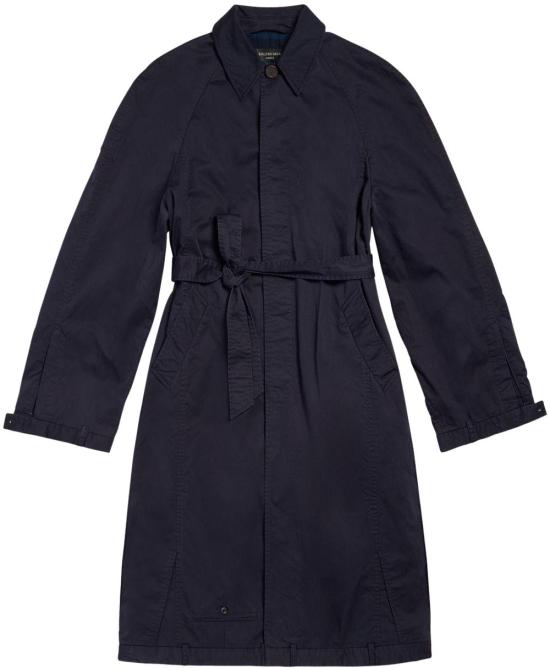  발렌시아가 트렌치 코트 768919TBP014063 NAVY