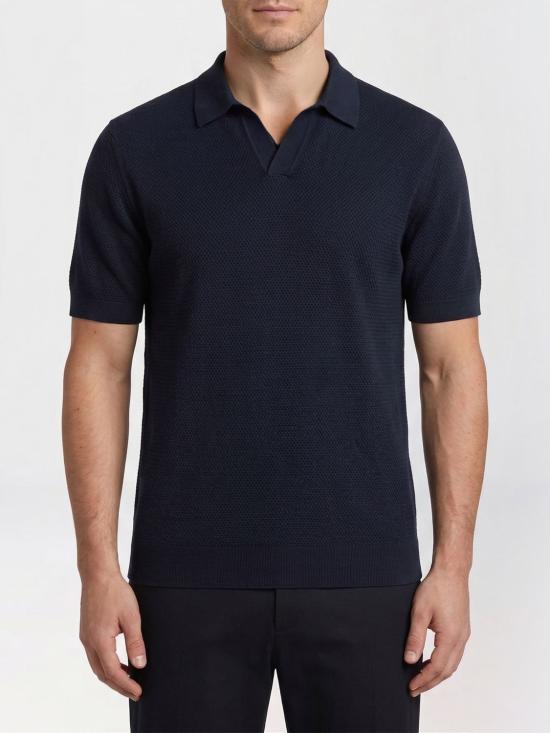 26SS 에르메네질도제냐 폴로 티셔츠 RUHC26A3C31 B09 Blue