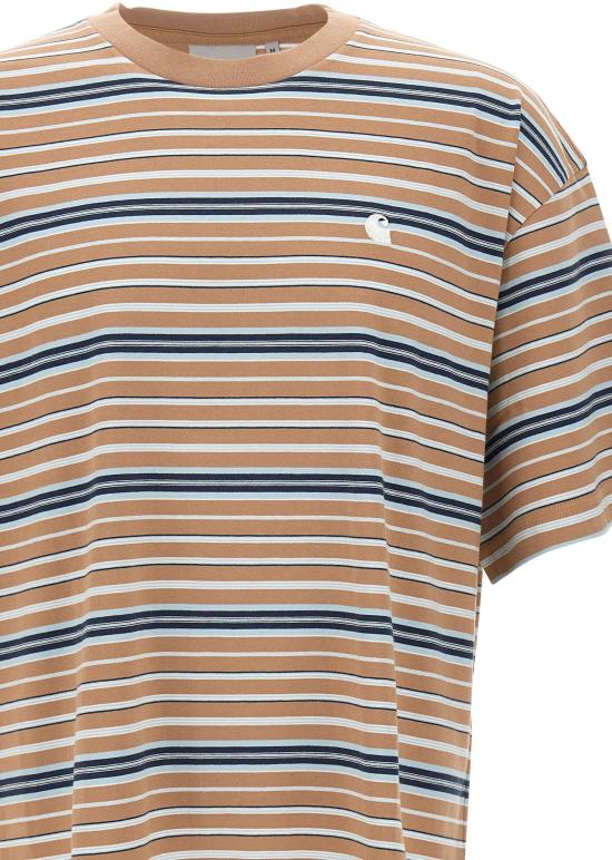 26SS 칼하트 WIP 숏슬리브 제인 티셔츠 제인 스트라이프 I0361863KZXX BEIGE - CARHARTT