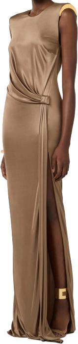 26SS 엘리자베타프랜치 롱 원피스 ABR2461E2229 BEIGE - ELISABETTA FRANCHI