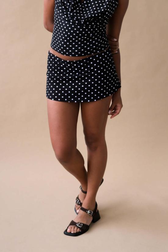  CAMPBELL&KRAMER 숏 스커트 캠벨앤크레이머 올림피아 미니스커트 블랙 도트