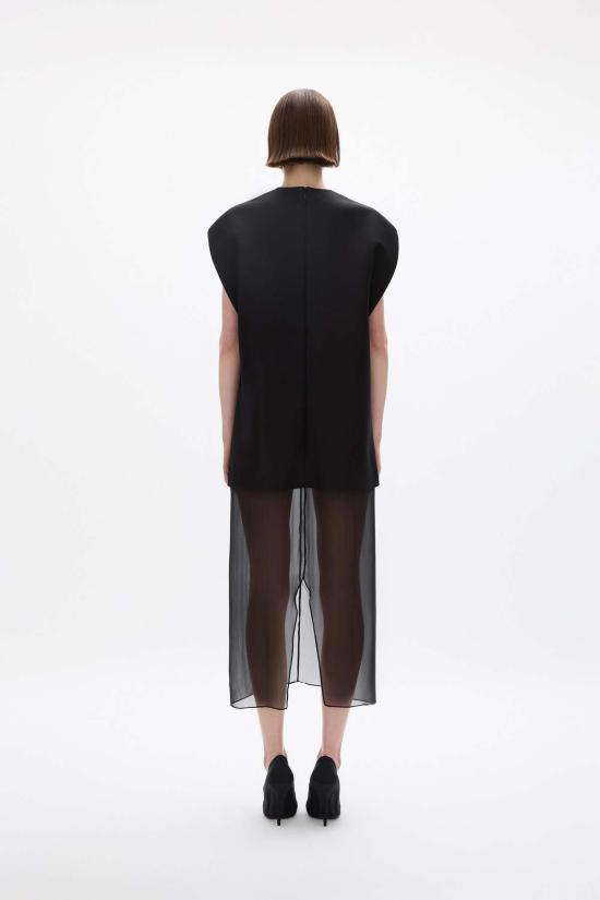  레이첼 길버트 롱 원피스 비다 시프트 드레스 블랙 - RACHEL GILBERT