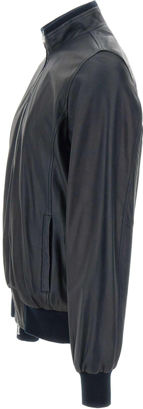 26SS 발바 가죽 자켓 482000006 NAVY - BARBA