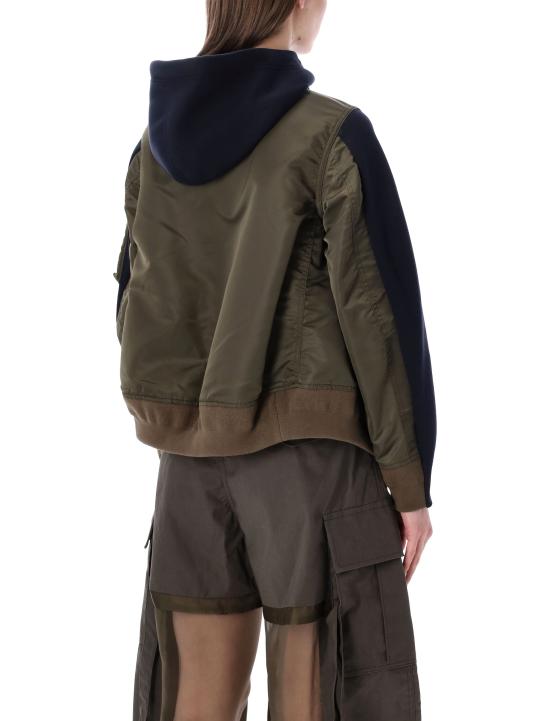 26SS 사카이 후드 티셔츠 2608496 233 NAVY KHAKI - SACAI