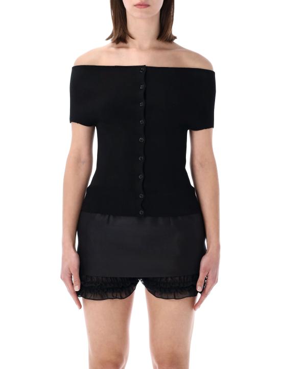 26SS 마그다뷰트림 반팔 티셔츠 370526 BLACK