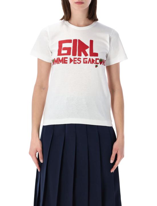 26SS 꼼데가르송 반팔 티셔츠 NQT502 1 WHITE